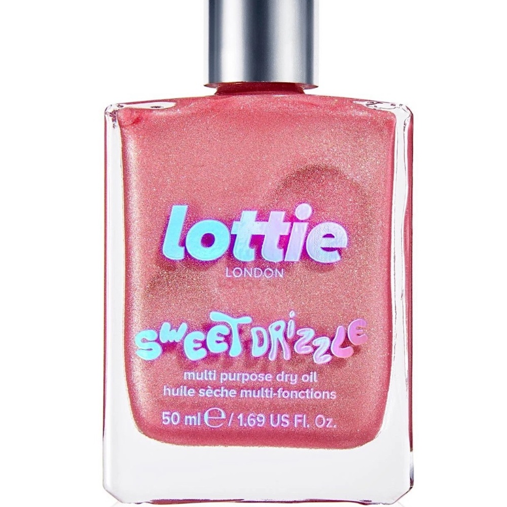 Lottie London Sweet Drizzle Shimmering Pink Dry Body Oil